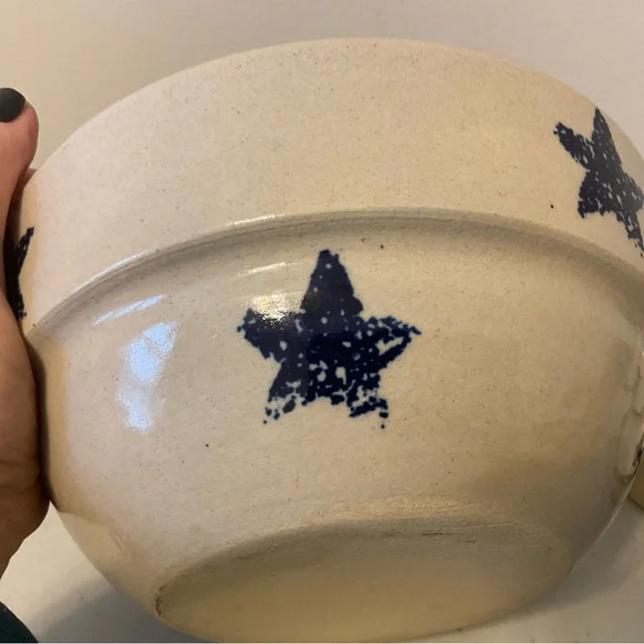 Vintage At Home American Marshall Pottery Serving Bowl - Picture 12 of 16